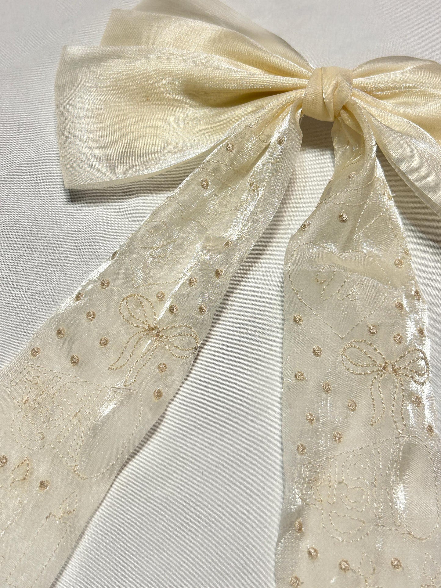 Grace Abrams Icons Subtle Custom Embroidered Concert Bows, Gifts for Her