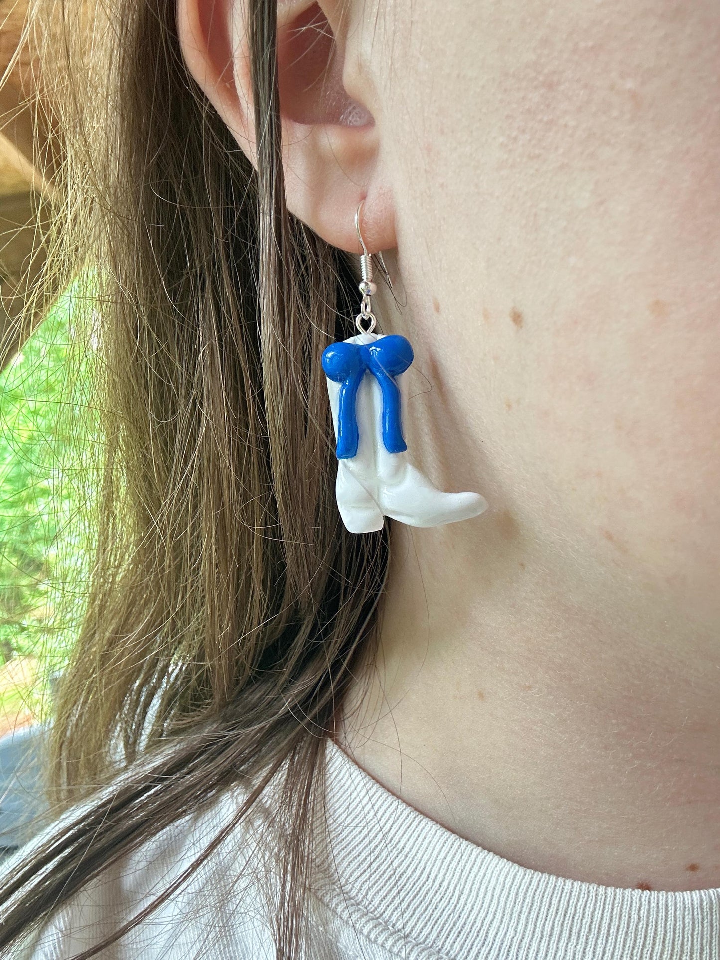 MM Inspired Polymer Clay Cowboy Boot Earrings