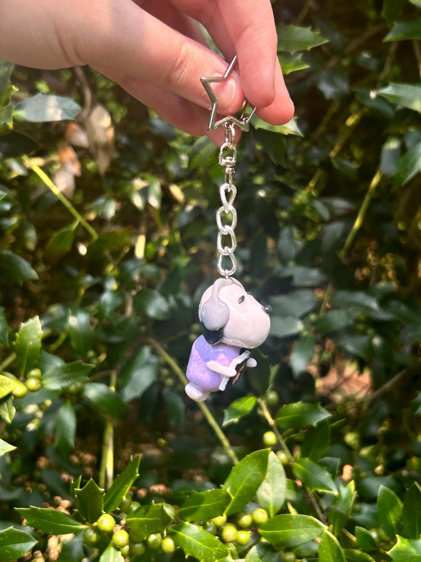 Personalized Puppy Music Lover Phone Charm or Keychain