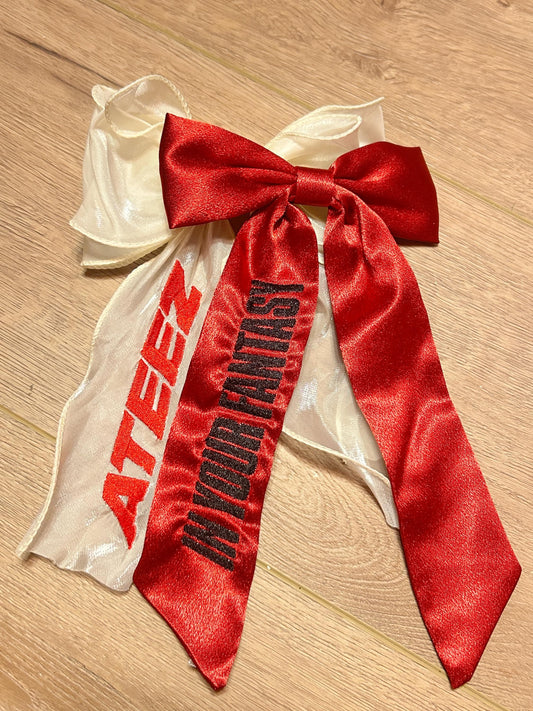 In Your Fantasy Tour Custom Embroidered Bows, Concerts, Ateez, Fangirl