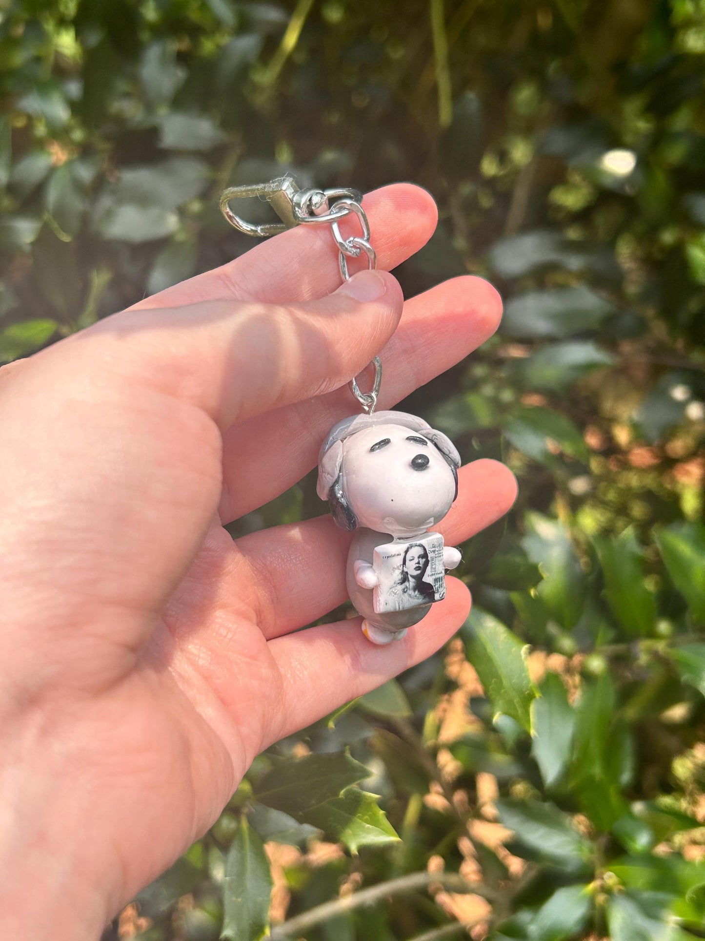 Personalized Puppy Music Lover Phone Charm or Keychain