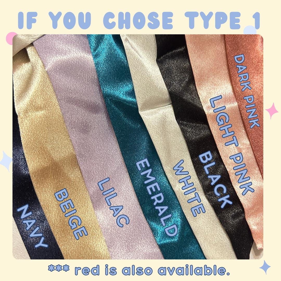 H Last Trick Custom Embroidered Concert Bows, Gifts for Her