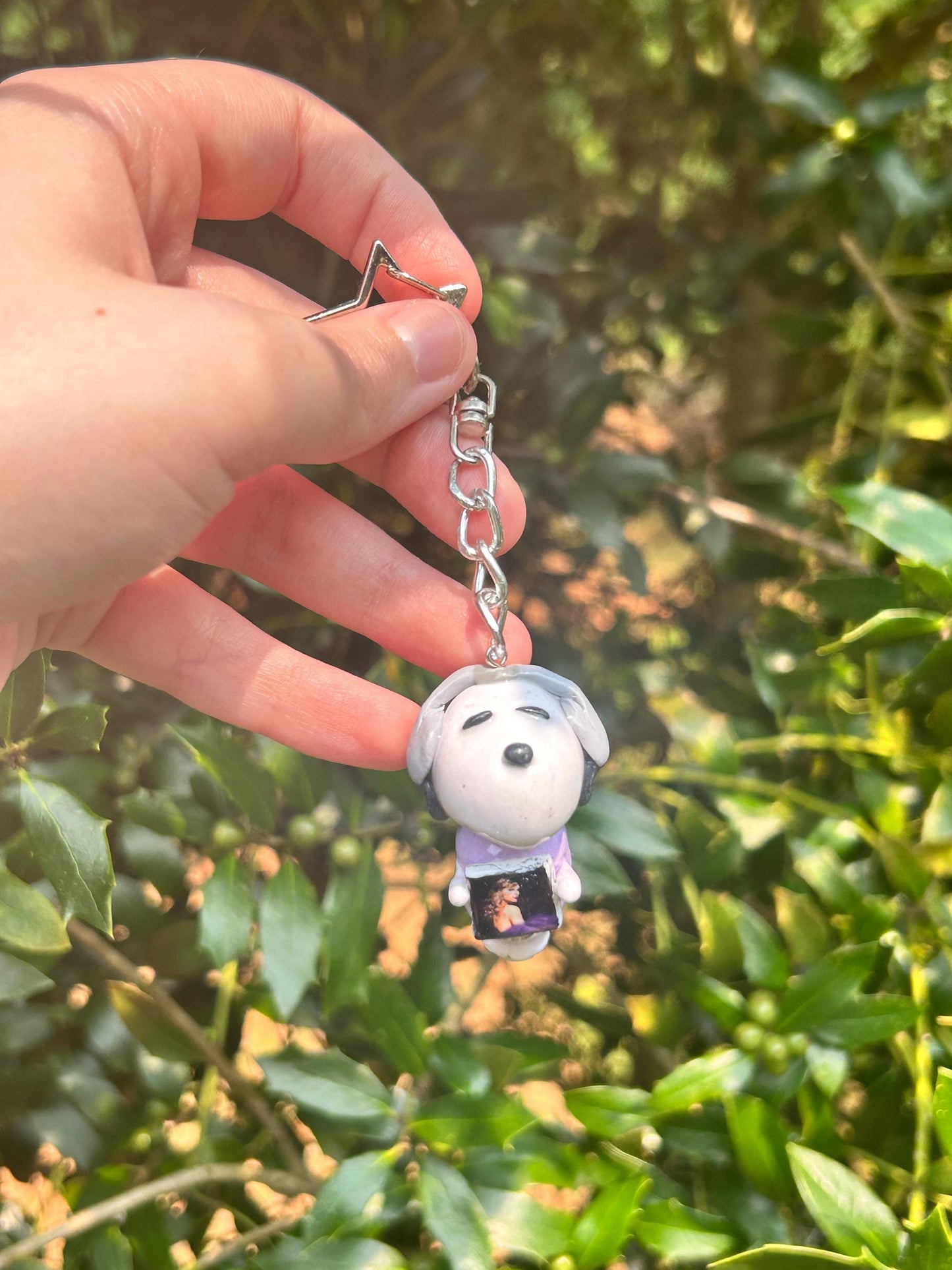 Personalized Puppy Music Lover Phone Charm or Keychain