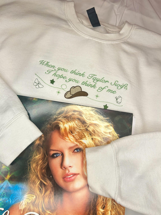 Debut Era Embroidered Sweatshirt or T-Shirt