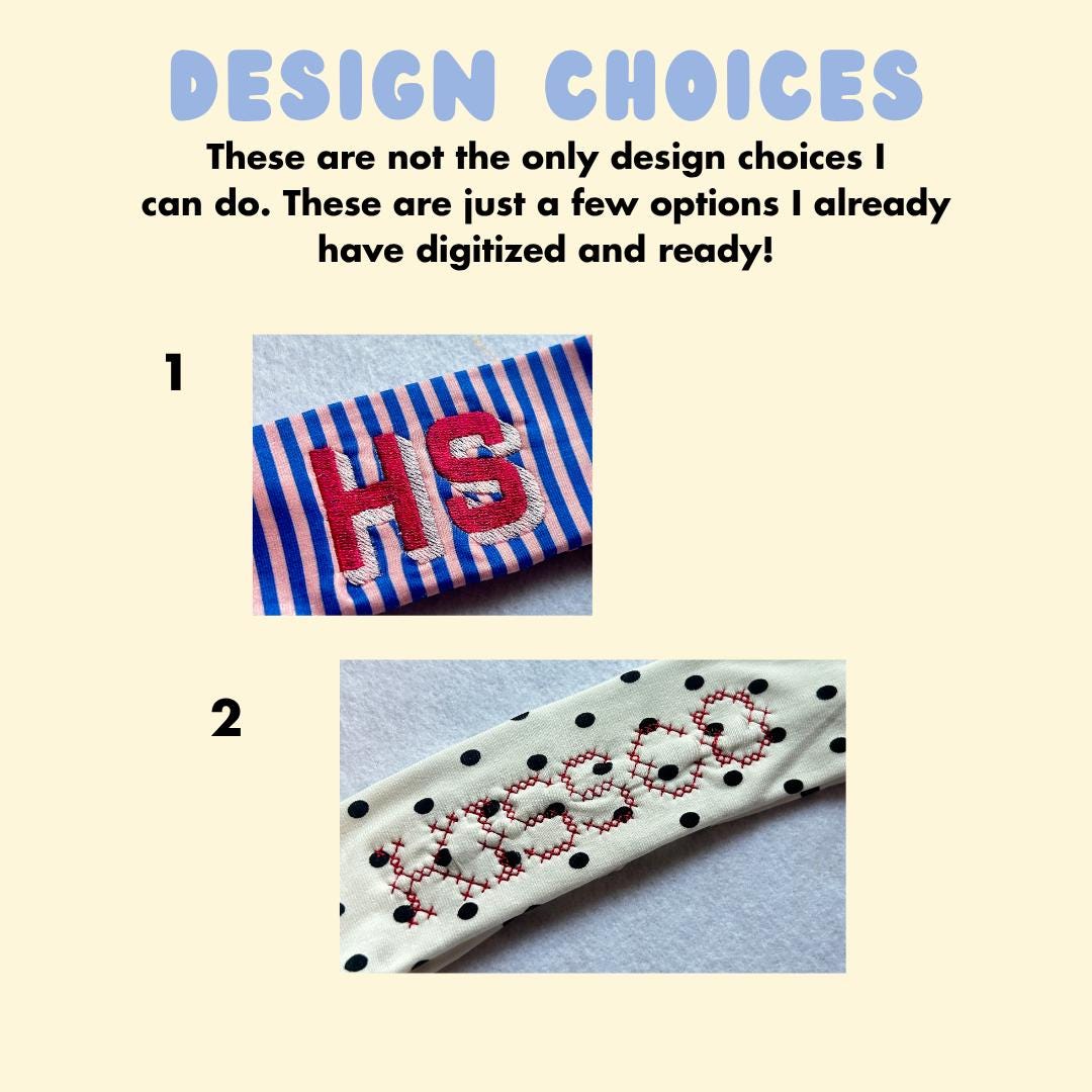 HS Kiss Disco Inspired Customizable Embroidered Headbands, Tour, Concert