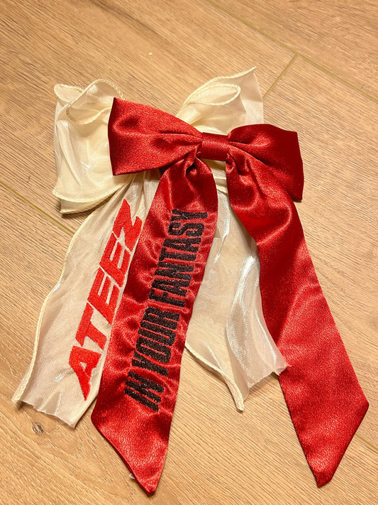 In Your Fantasy Tour Custom Embroidered Bows, Concerts, Ateez, Fangirl