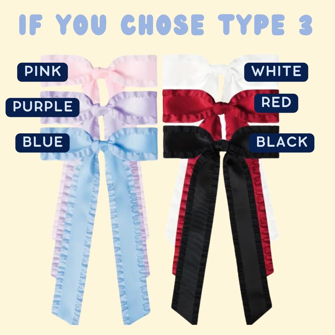 Miss Possessive Custom Embroidered Concert Bows, Tour