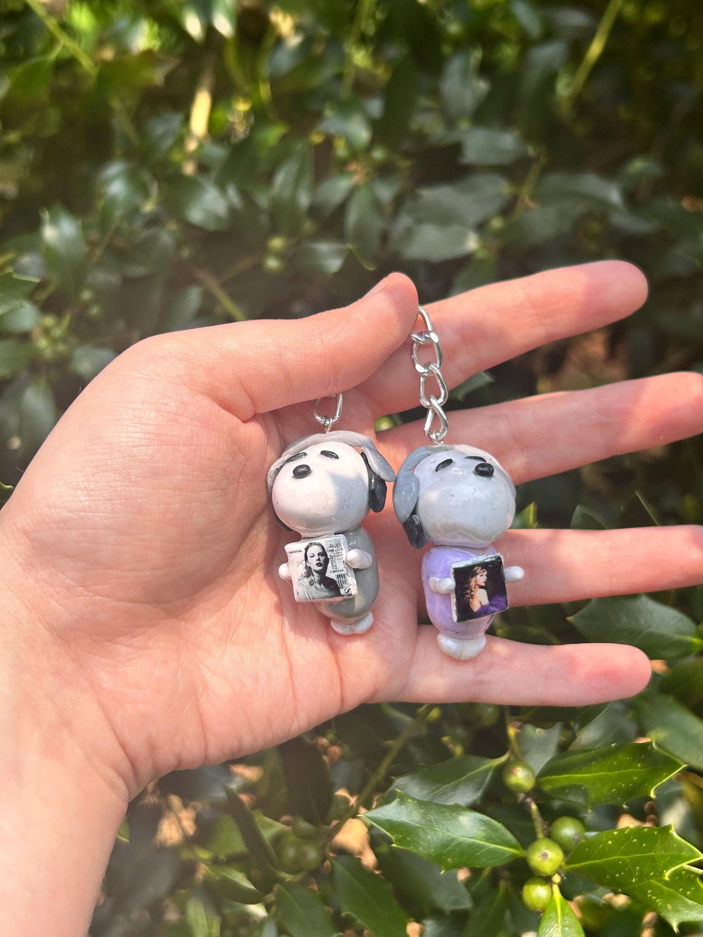 Personalized Puppy Music Lover Phone Charm or Keychain