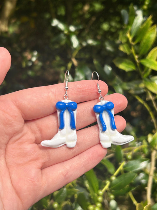 MM Inspired Polymer Clay Cowboy Boot Earrings