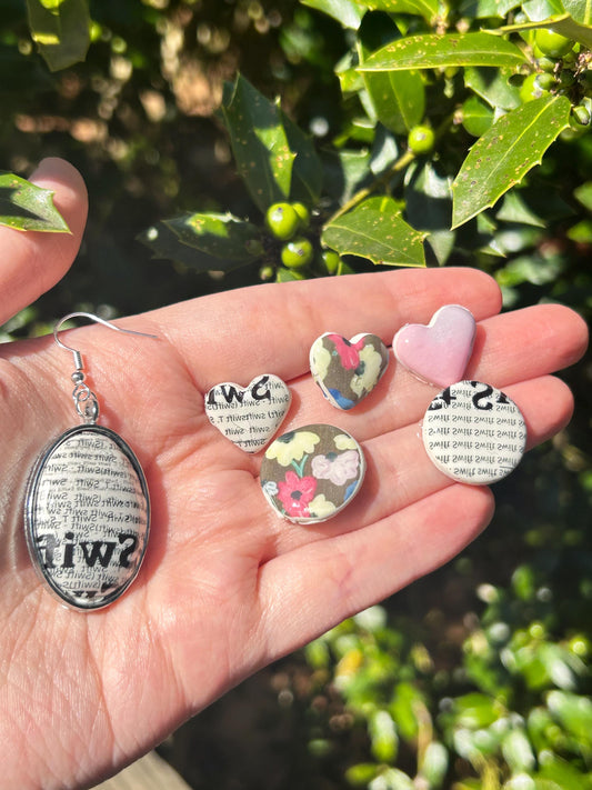 TS Inspired Clay Earrings