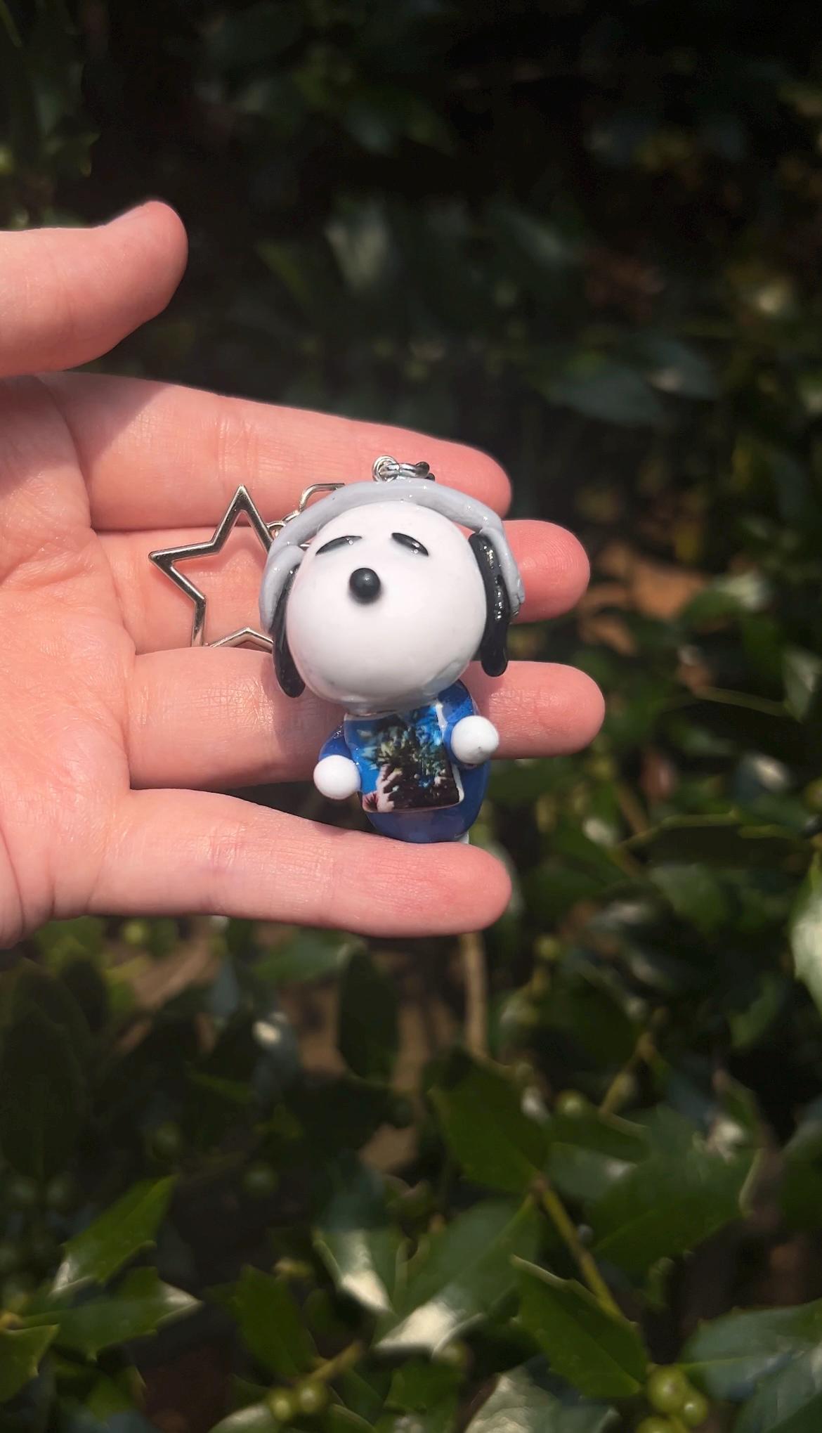 Personalized Puppy Music Lover Phone Charm or Keychain