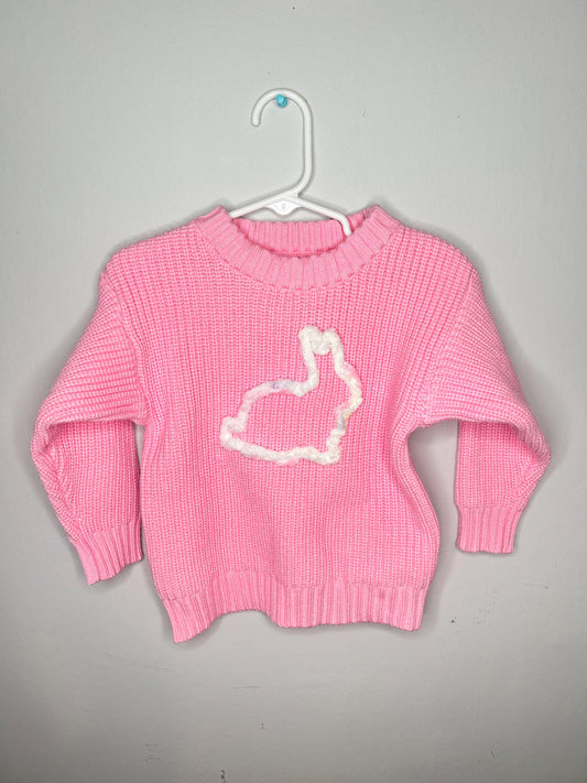 Toddler Easter Sweater, Easter Bunny Kids Sweater, Easter Sweater for Kids, Kids Bunny Sweater, Kids Easter Sweater, Bunny Sweater, 3M - 8Y