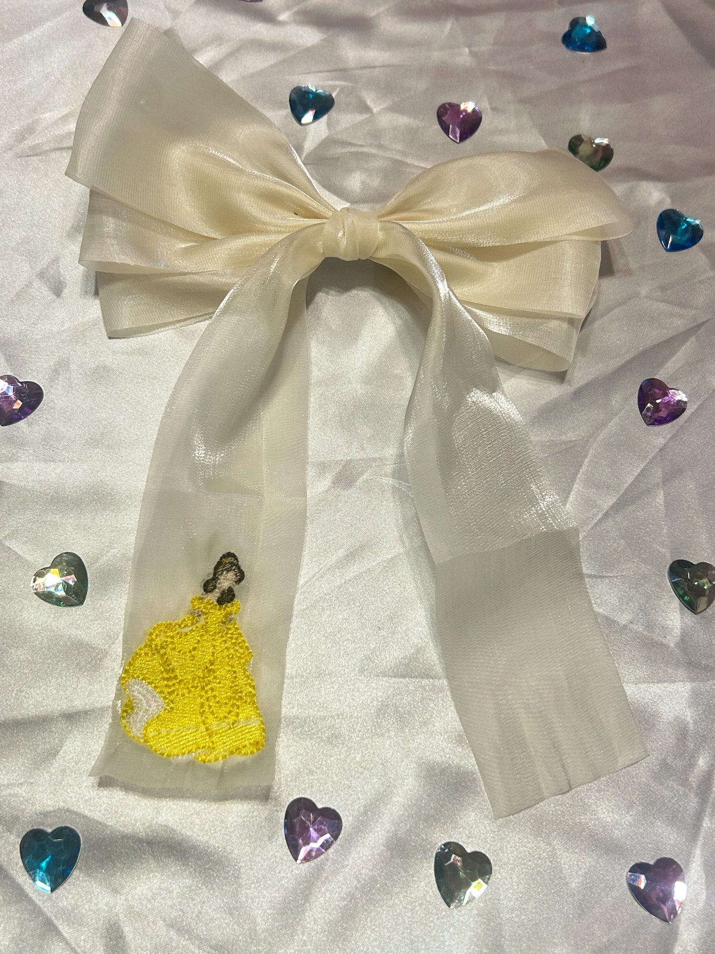 Princess Custom Embroidered Bows