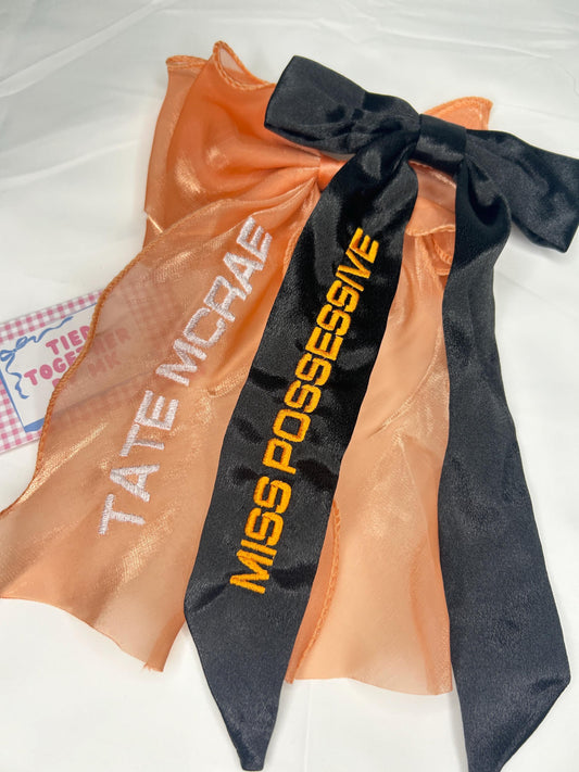 Miss Possessive Custom Embroidered Concert Bows, Tour