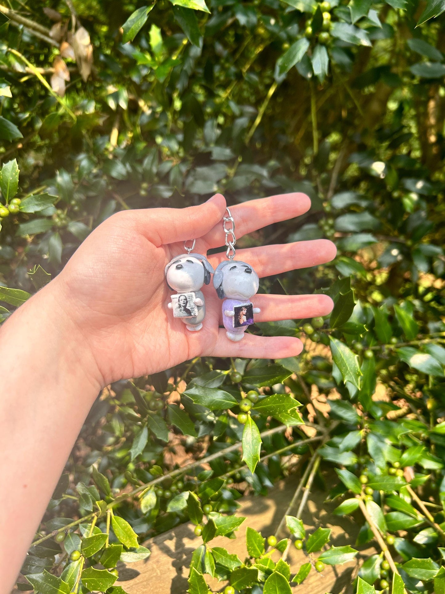 Personalized Puppy Music Lover Phone Charm or Keychain