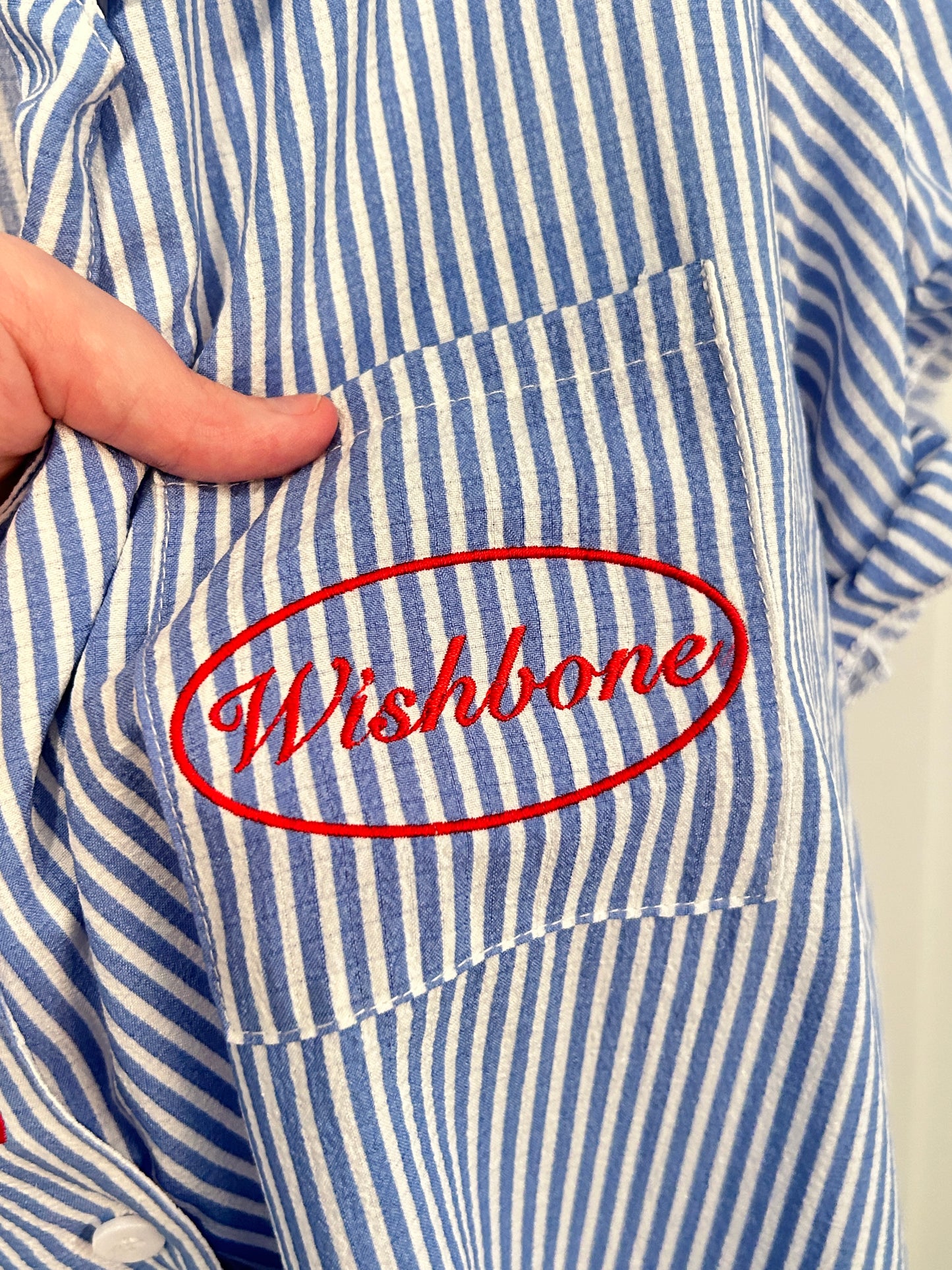 Wishbone Embroidered Pajamas Set