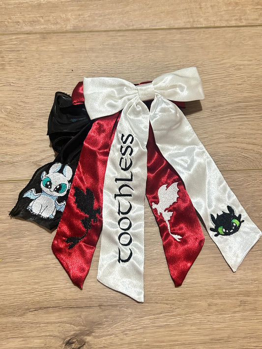 HTTYD Custom Embroidered Bows, Theme Park, Event, Party