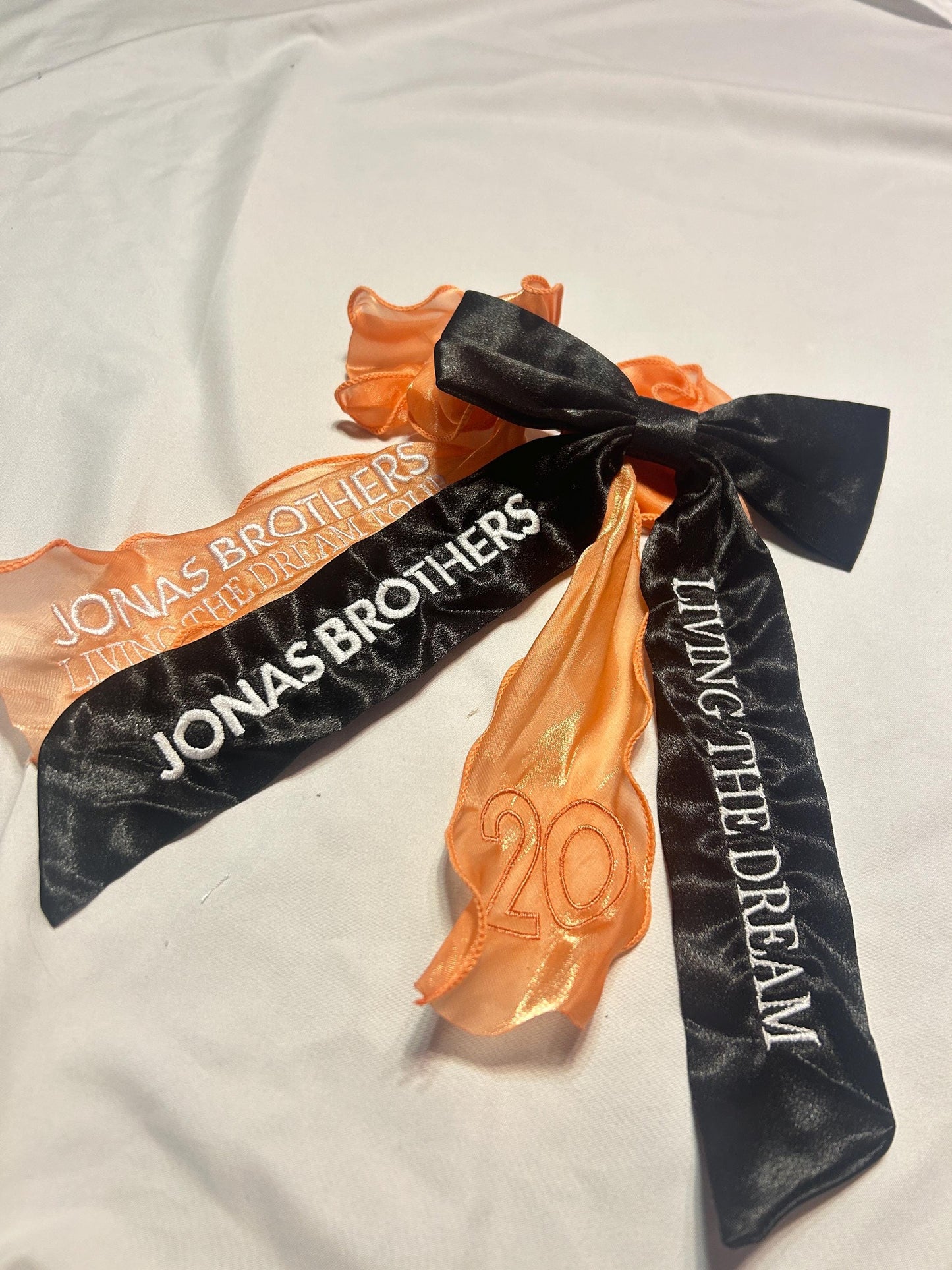 JB Custom Embroidered Concert Bows, Gifts for Her