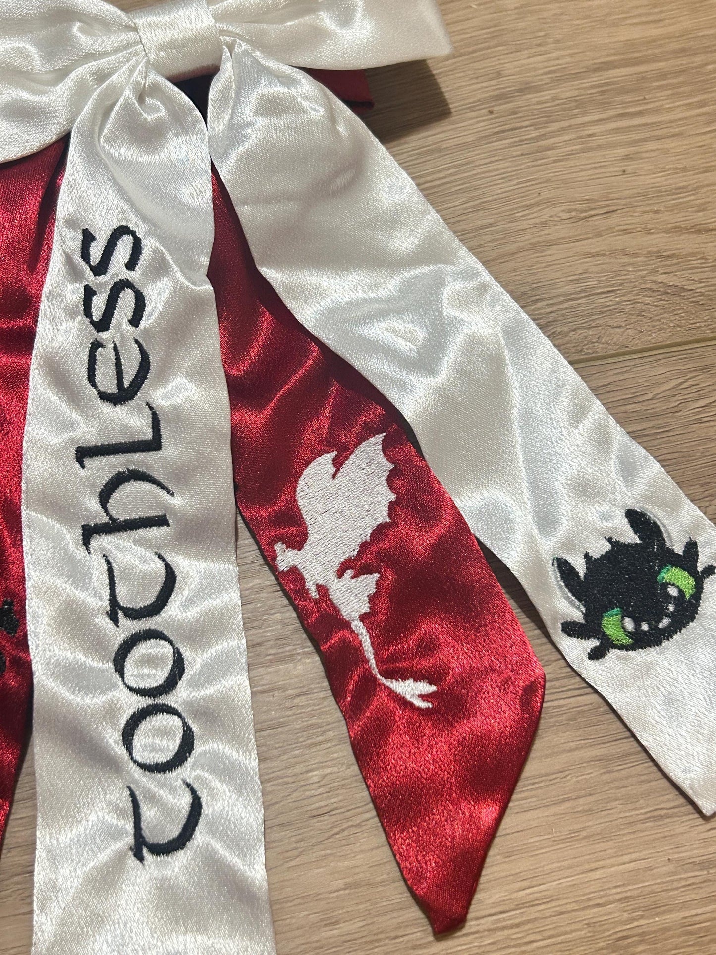 HTTYD Custom Embroidered Bows, Theme Park, Event, Party