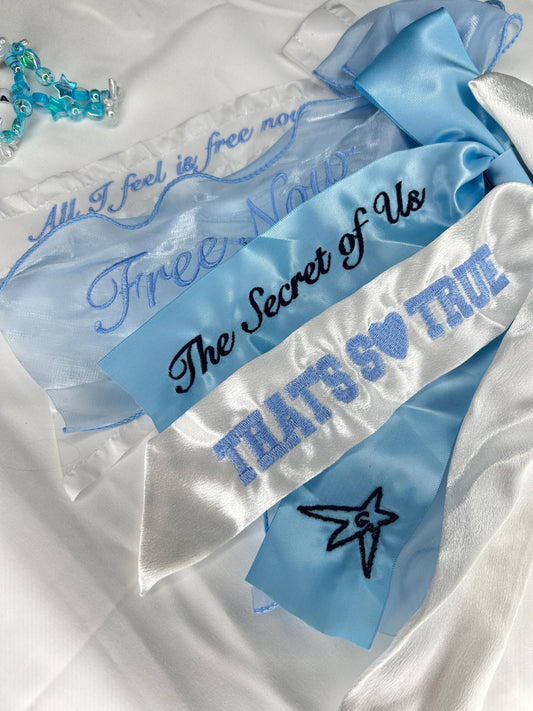 GA Custom Embroidered Concert Bows, Gifts for Her, The Secret of Us