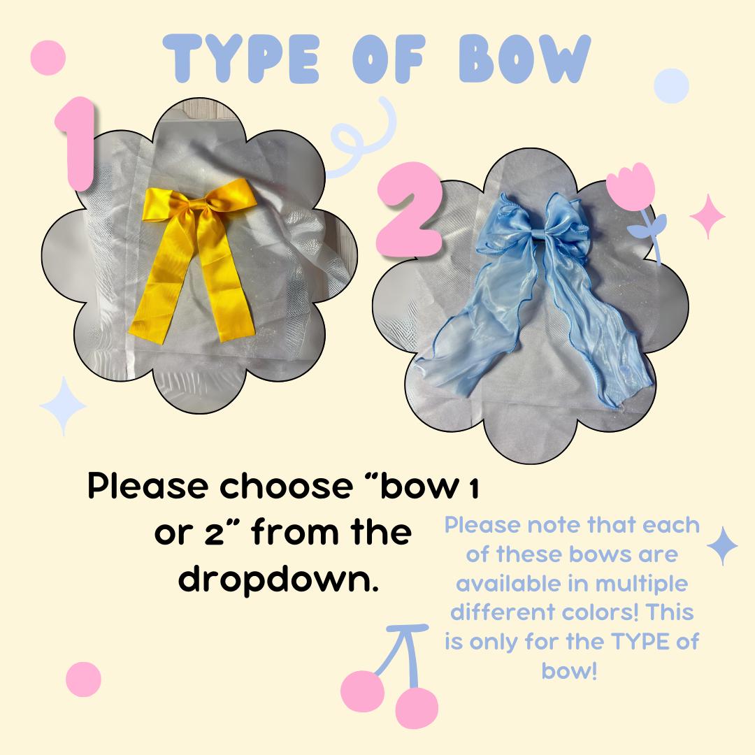 Easter Custom Embroidered Bows, Kids Bunny Rabbit Bow