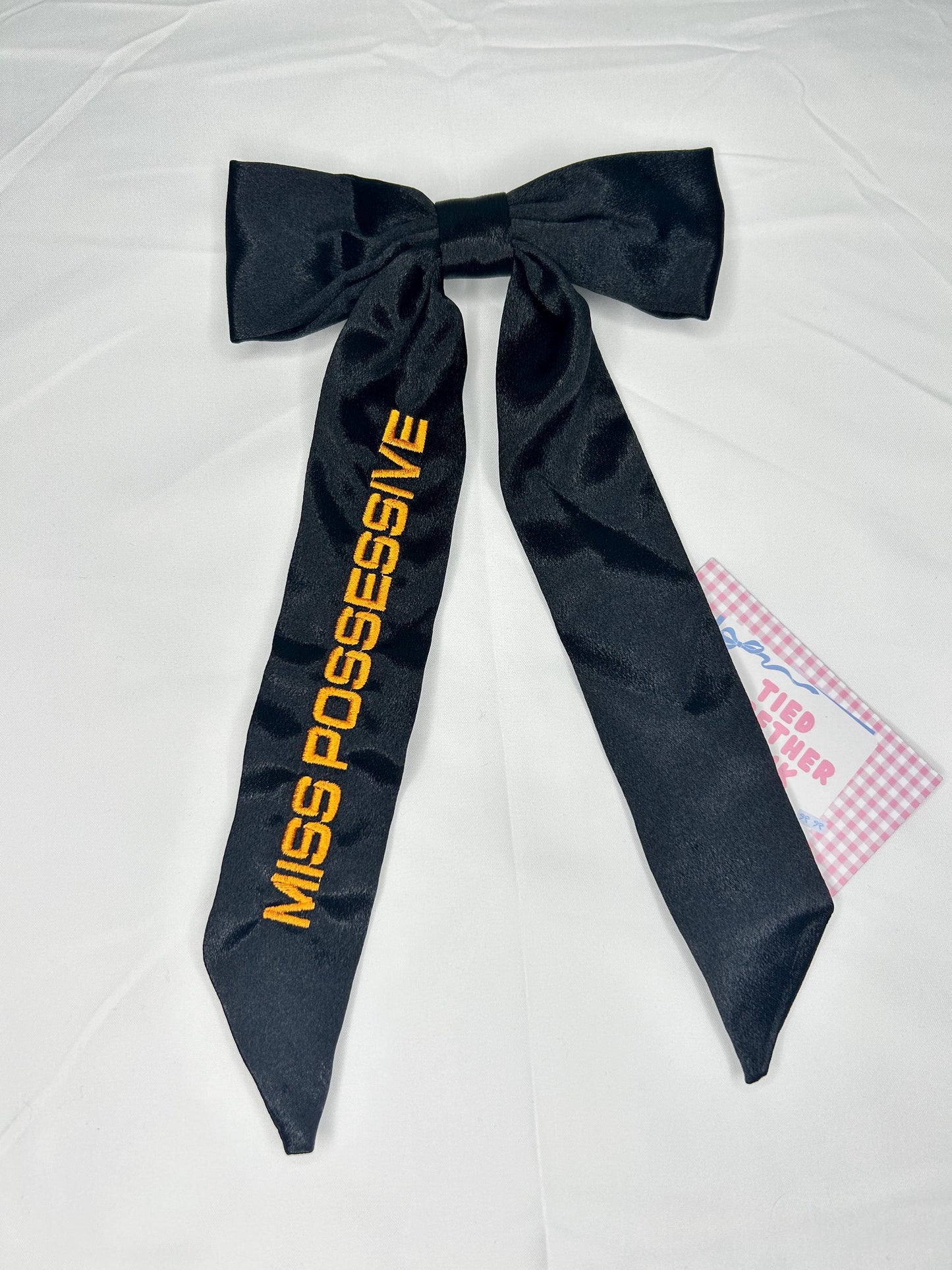 Miss Possessive Custom Embroidered Concert Bows, Tour