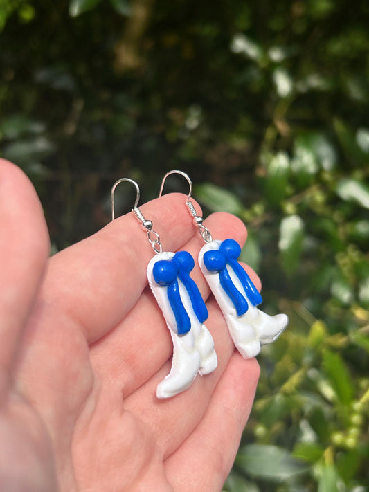 MM Inspired Polymer Clay Cowboy Boot Earrings