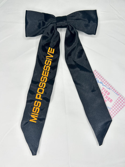 Custom Embroidered Concert Bows, Gifts for Her, Music Lovers