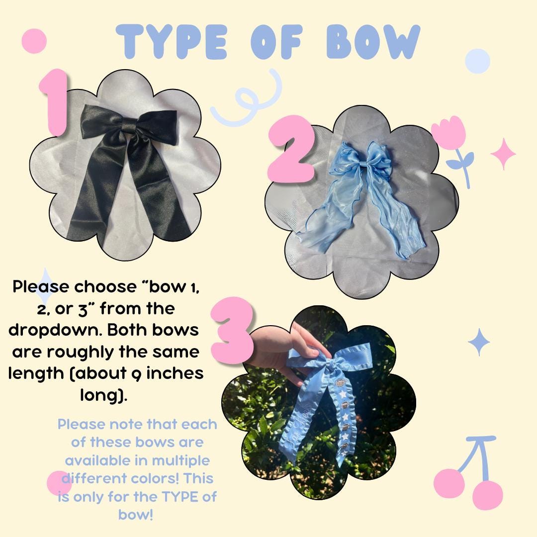 Football Custom Embroidered Concert Bows, Gifts for Her, Karma is the Guy
