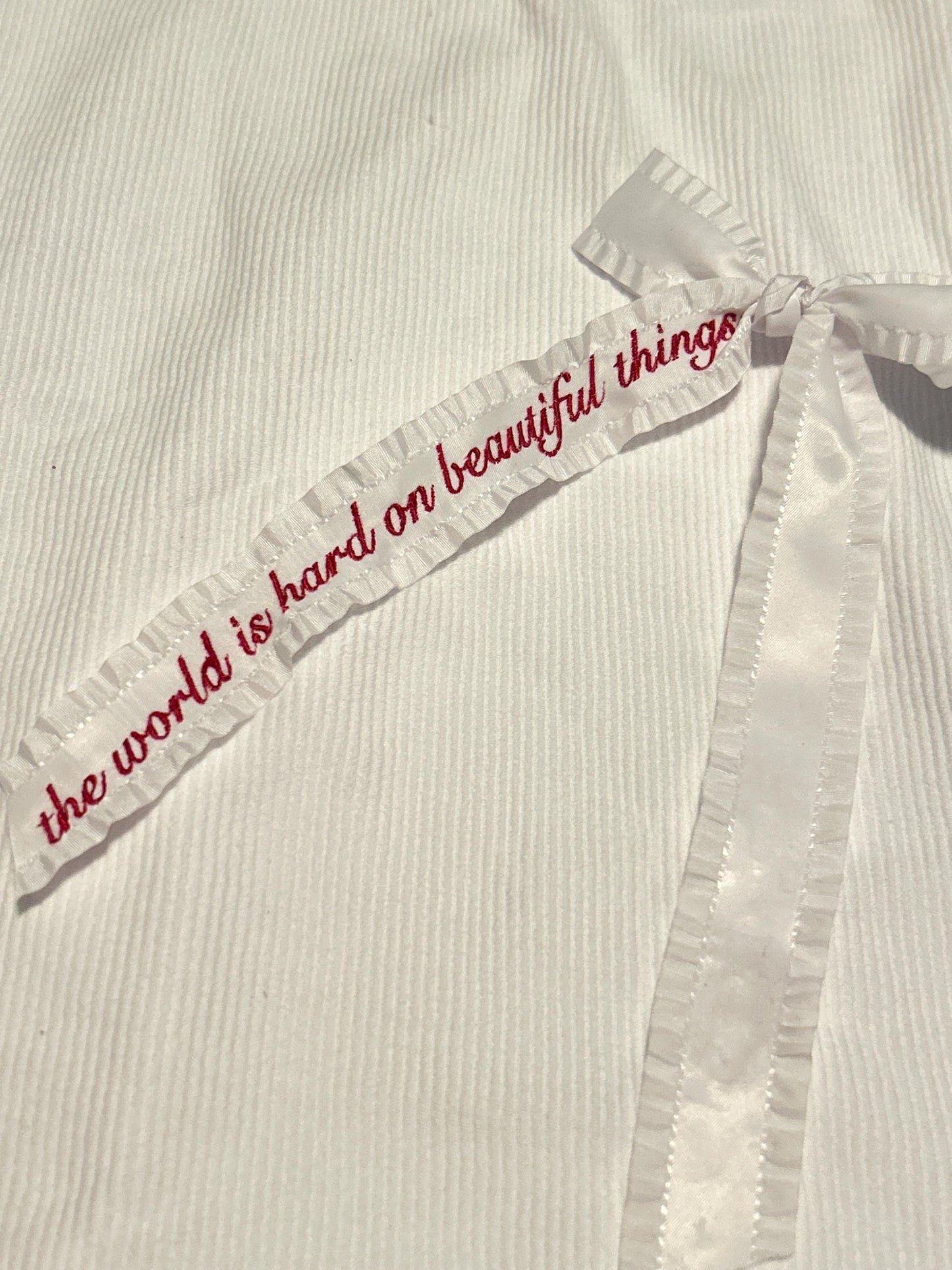 MM Custom Embroidered Concert Bows, Gifts for Her, Country Music, Pink
