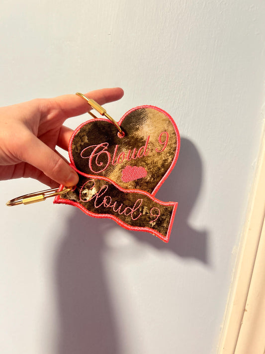 MM Pink Camo Bag Charm, Bag Tag, Keychain, Camouflage