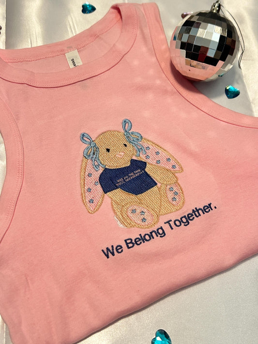 Plush Bunny Kiss and Disco Inspired Customizable Baby Tees and Tank Tops, Tour, HS