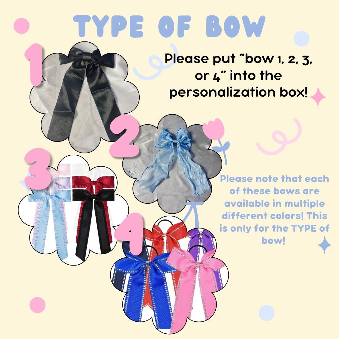 Baseball Custom Embroidered Game Bows, Gifts for Her, Collegiate, Major