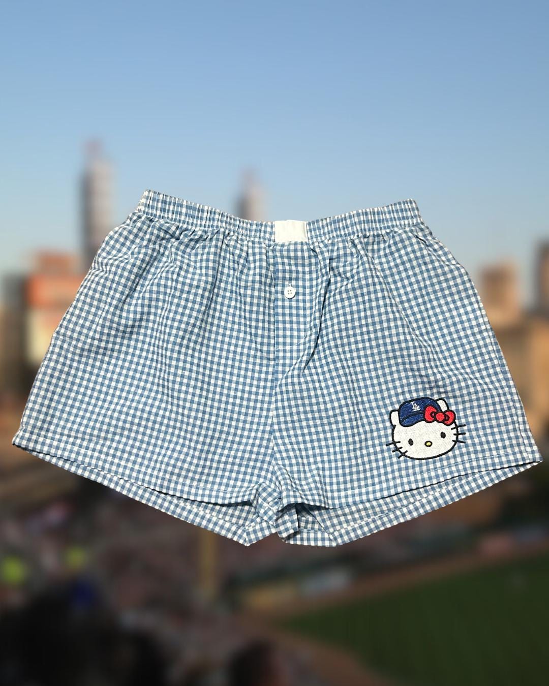 Baseball Inspired Customizable Embroidered Shorts, Ballgames, Collegiate, Professional