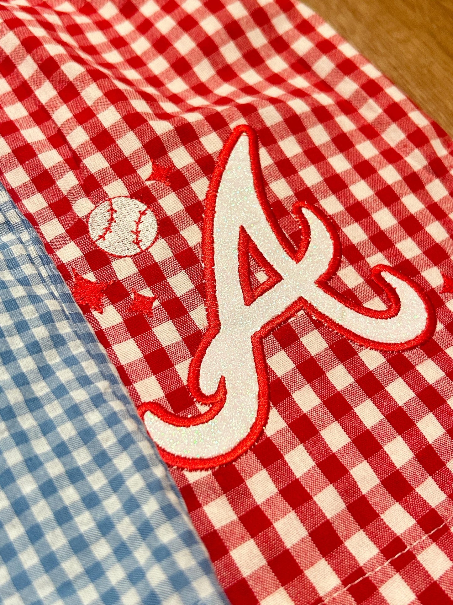 Baseball Inspired Customizable Embroidered Shorts, Ballgames, Collegiate, Professional