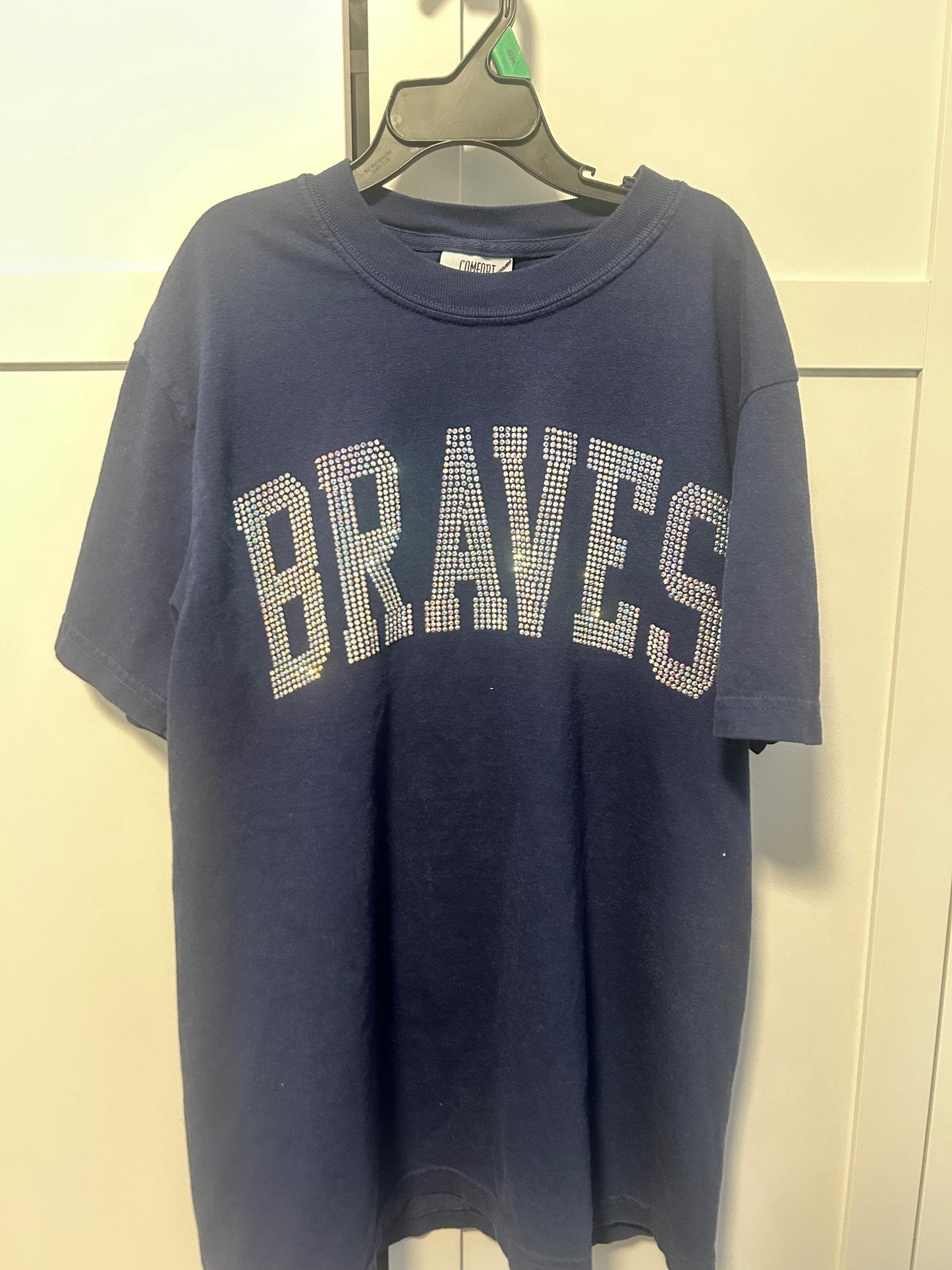Rhinestone Atlanta Baseball T-Shirt, Sweatshirt