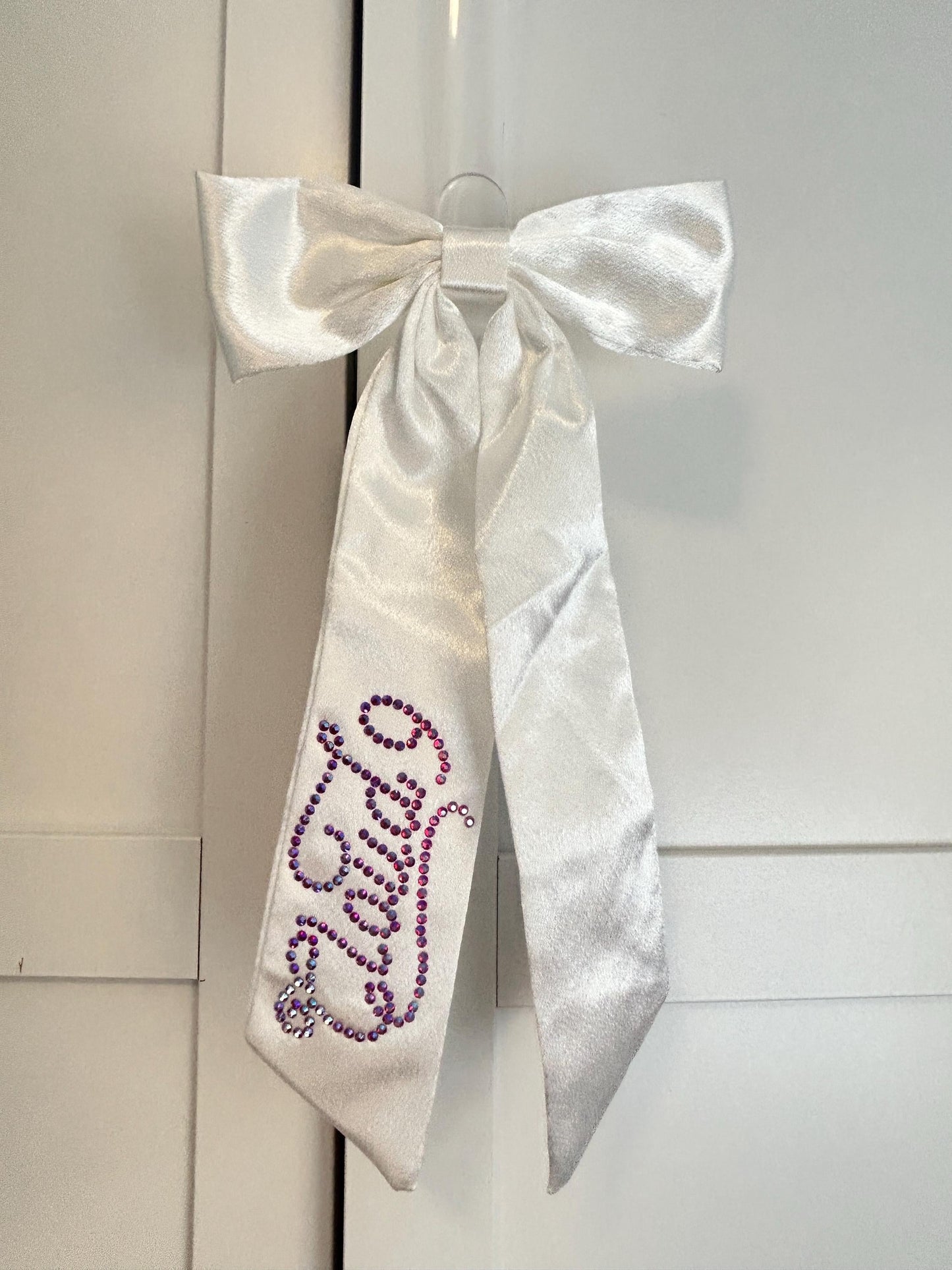 READY TO SHIP mm Rhinestone Concert Bows, Gifts for Her, Country Music, Pink