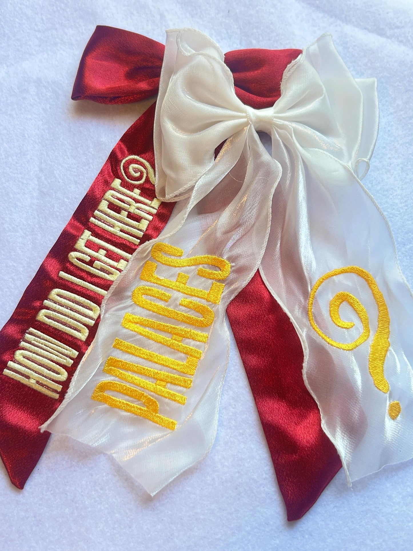 LT How Did I Get Here? Tour Custom Embroidered Bows, Concerts, HDIGH, Fangirl, Gifts for Her