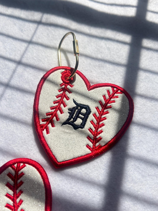 Custom Embroidered Baseball Bag Tags, Keychains