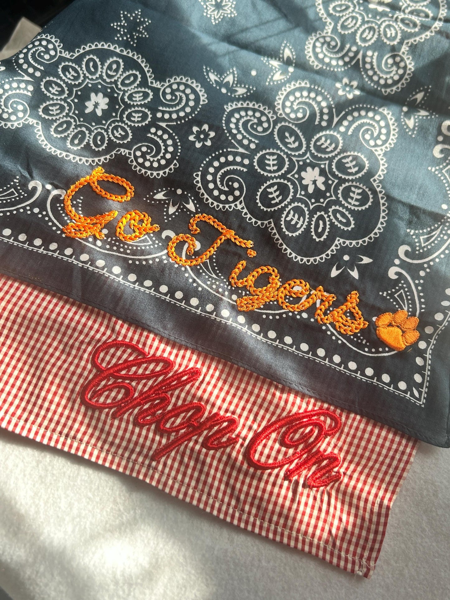 Baseball Custom Embroidered Hairs Scarves/Bandanas, Softball, Custom, Game Day, College