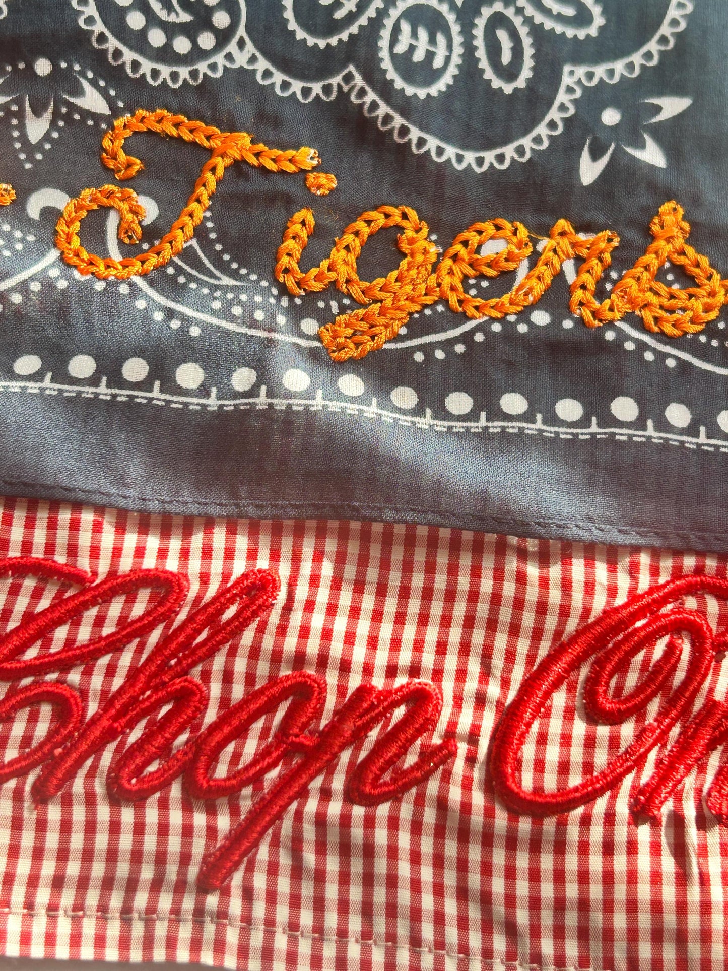 Baseball Custom Embroidered Hairs Scarves/Bandanas, Softball, Custom, Game Day, College