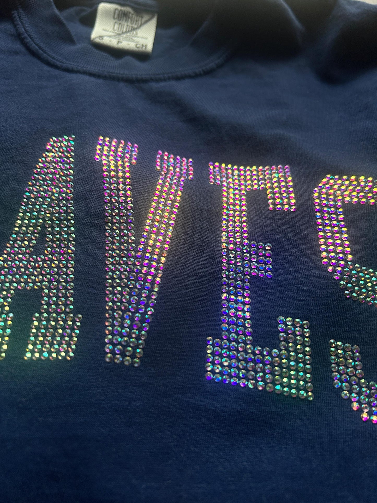 Rhinestone Atlanta Baseball T-Shirt, Sweatshirt