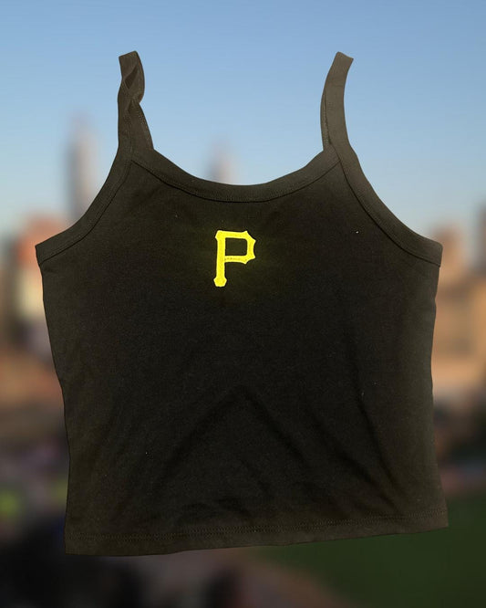 Pittsburgh Baseball Embroidered Baby Tees and Tank Tops, Ballgame, Baseball, Games, Sports